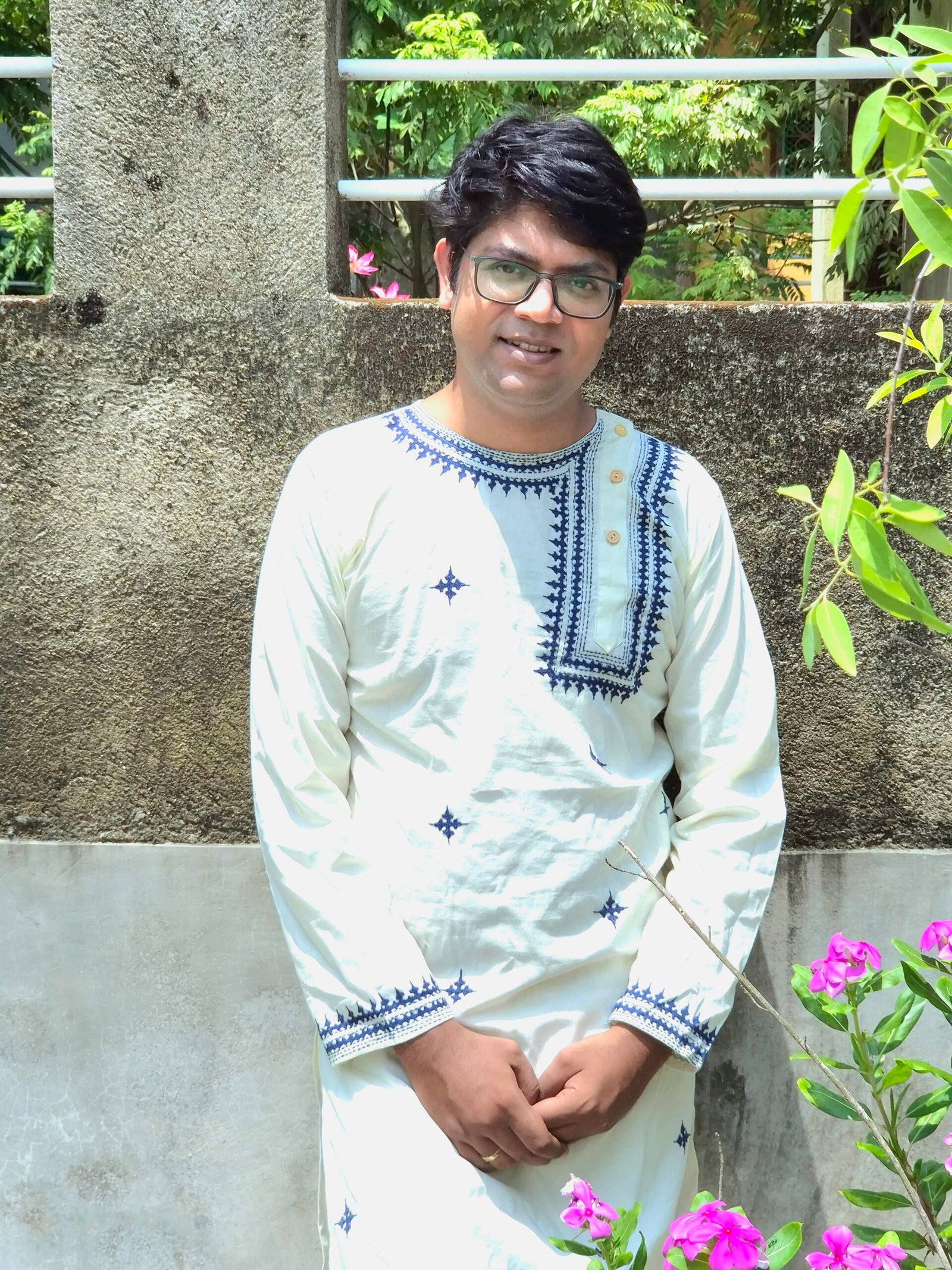 Exclusive Kantha Stitch Men's Cotton Kurta Punjabi